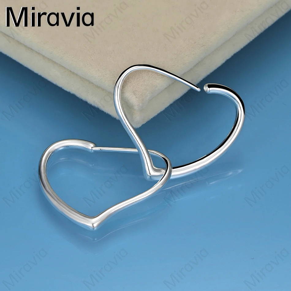 

GDREAM 925 Sterling Silver Heart-Shaped Earrings, Unique And Elegant Women'S Party Jewelry