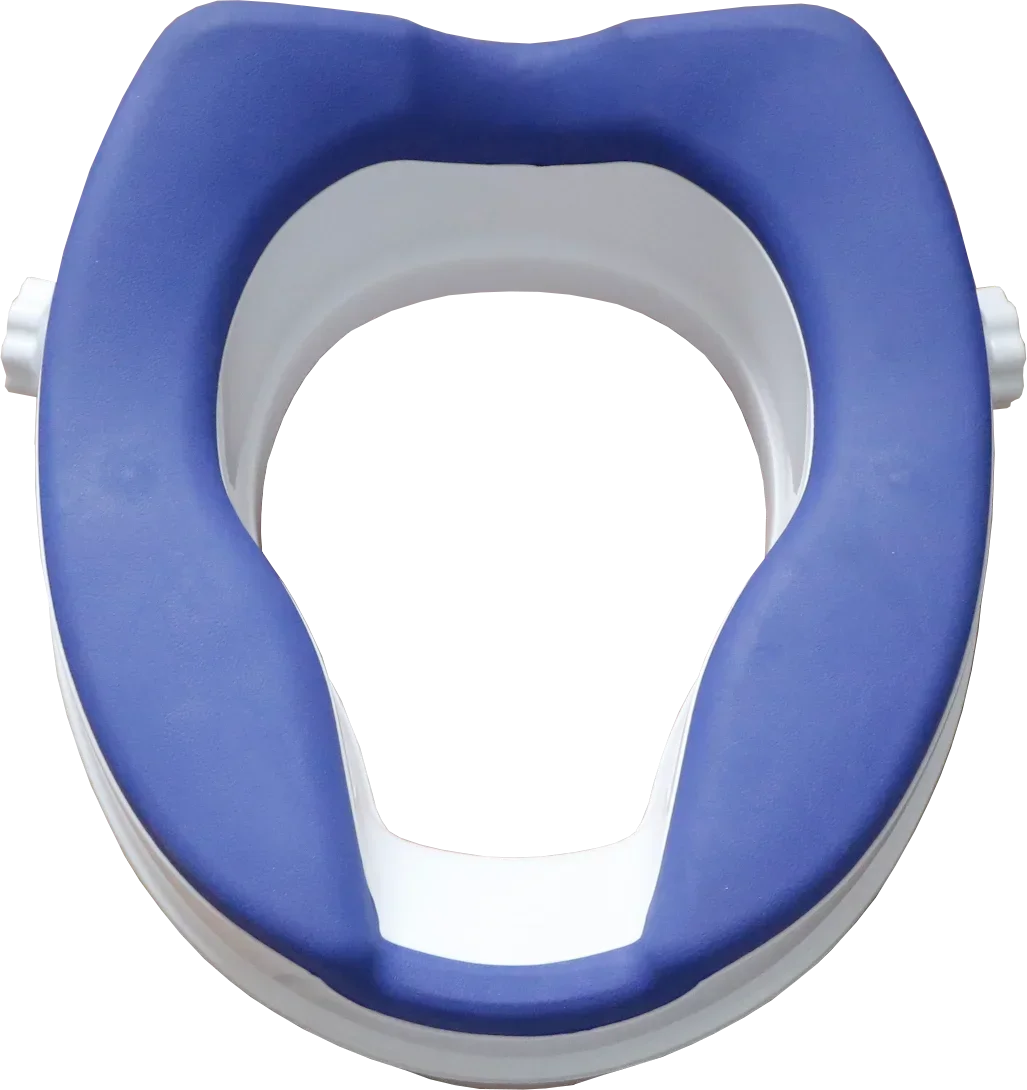 

Medical Safety Soft PU Seat Durable 4 inch Elevated Disabled Raised Toilet Seat