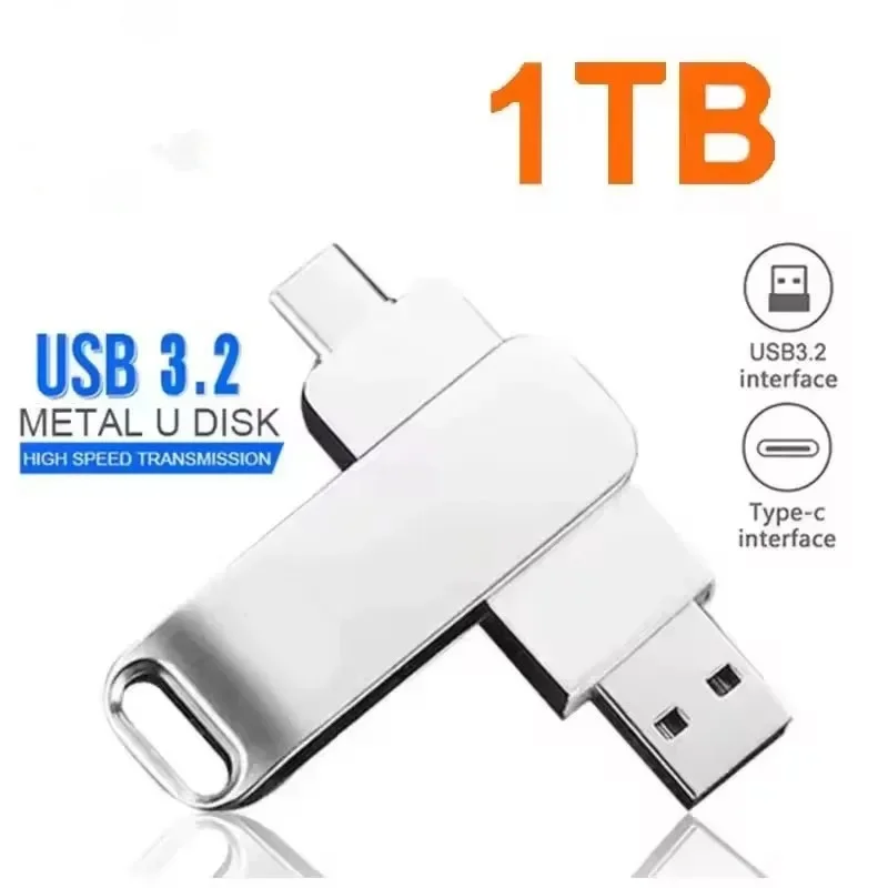 Neuer 16TB USB 3.0 Stick Hochgeschwindigkeits-Metall-Datenspeicher Langlebiger USB-Stick in Verschiedenen Kapazitäten
