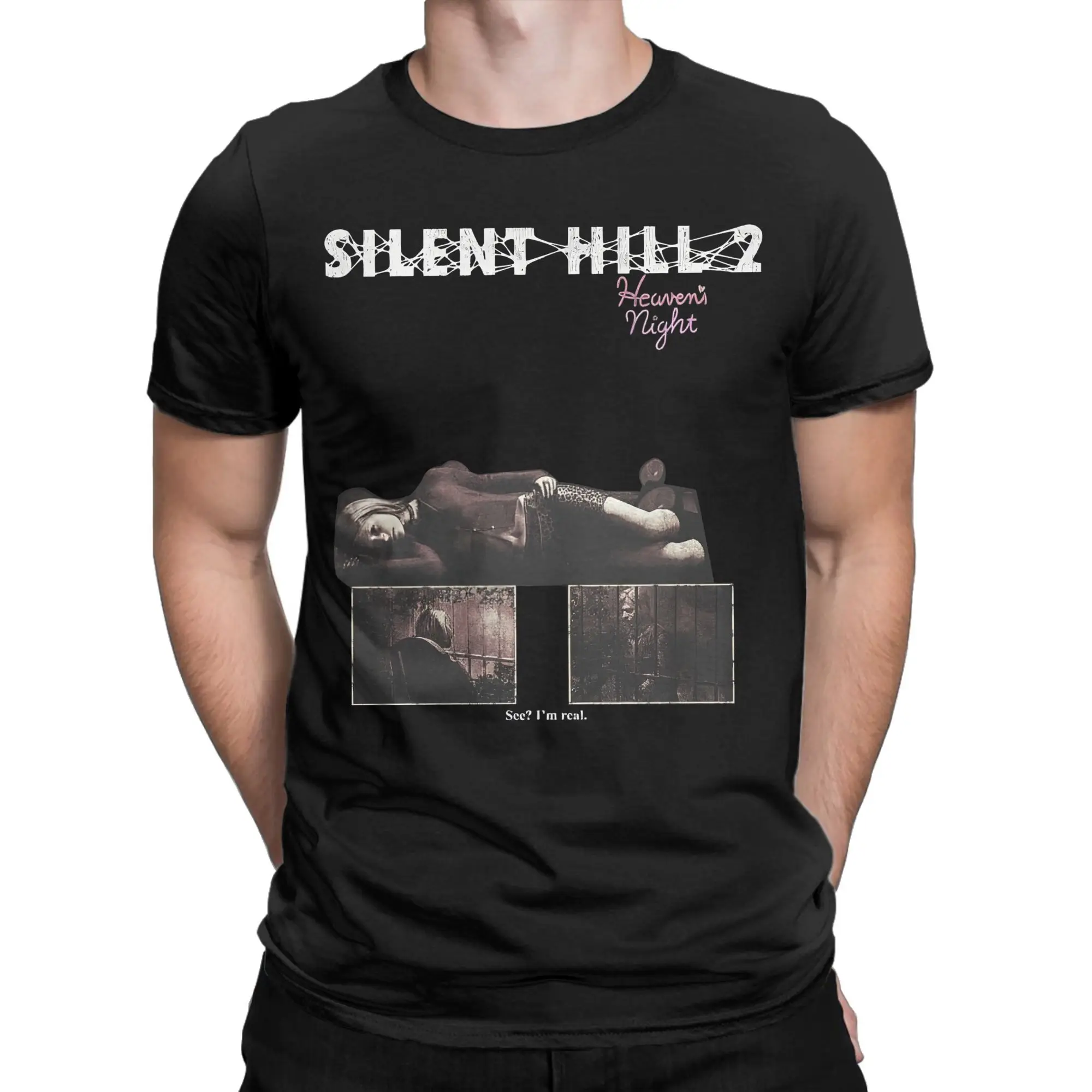 Silent hill 2 jogo t camisa masculina streetwear 100 algodão t camisas praia respirável na moda legal camisetas soltas roupas de tamanho grande