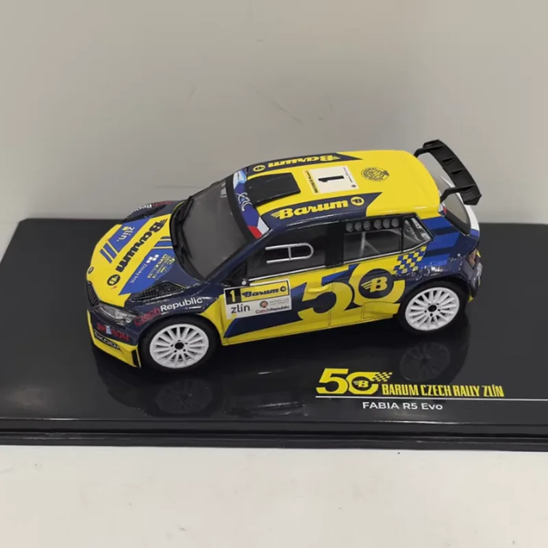 IXO 1/43 Scale FABIA R5 EVO #1 Alloy Simulation Car Model Static Collection Decorated Holiday Gifts Toys Souvenir Gift