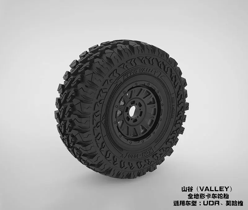 Radio control RC Car KKPIT VALLEY 4pcs Tires tyres for traxxas UDR Arrma Mojave 1/7 option upgrade parts