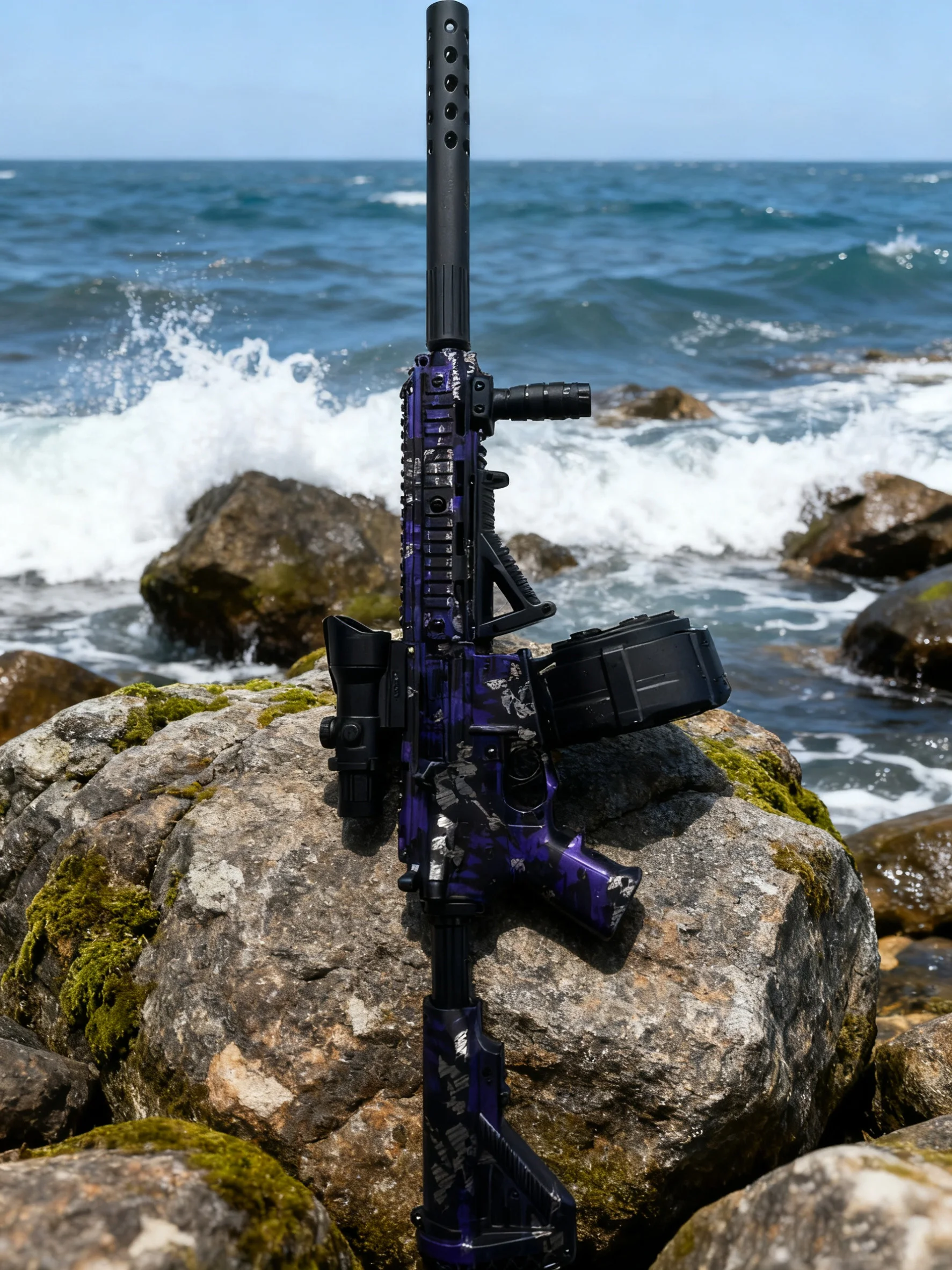 7.4V High Voltage Long Range Gel Blasters 500 Rounds Full Auto Electric Outdoor Team Game Blaster Gun Toy for Adults and Teens