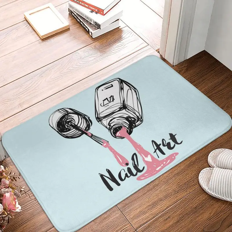 Modern Nail Polish Doormat Non-Slip Bathroom Kitchen Mat Garden Garage Door Floor Entrance Carpet Rug