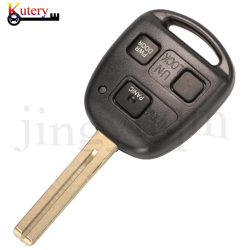Jingyuqin-トヨタ用リモートカーキー,3ボタン,4d68チップ,hyq12bbt,fjクルーザー,ランドクルーザー,レクサスrx350,ls430 89070-48821, 315mhz