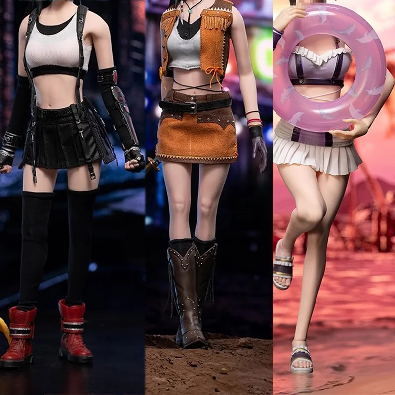 

1/6 Scale Female Clothes Purple Swimsuit Set Yellow West Cowgirl Suit For 12-inch Action Figure Soldier SWTOYS FS066 FS067 FS068