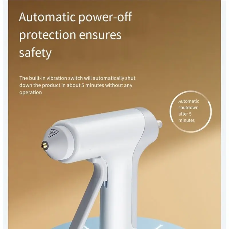 IALJ-USB Type-C 10W Wireless Hot Glue Gun Auto Shutoff 20 Glue Sticks 7Mm For School Crafts Repairs DIY A