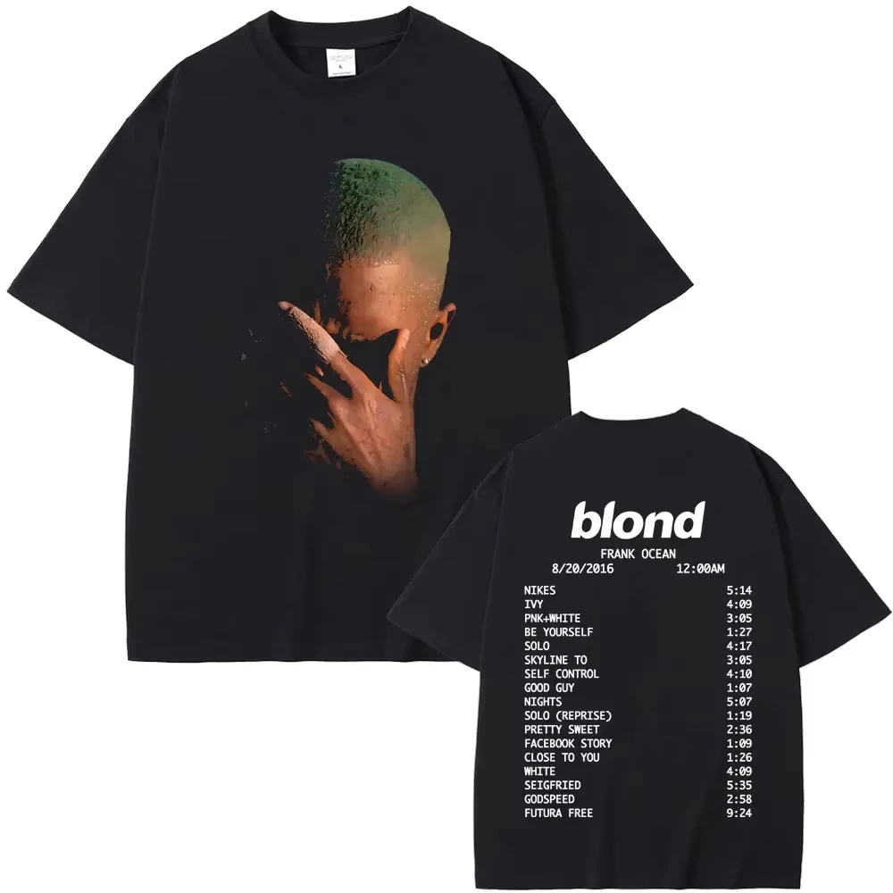 

Rapper Frank Fashion Vintage Graphic T-shirts Men Women Ocean Hip Hop Short Sleeve Crew Neck Cotton Tee Unisex Fashion Street