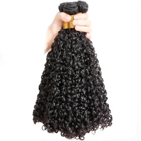 Shinehair 딥 웨이브 미가공 원모 익스텐션, 빠른 직조, 느슨한 꼬임 곱슬 머리, 벌크 인모, 16-28 인치