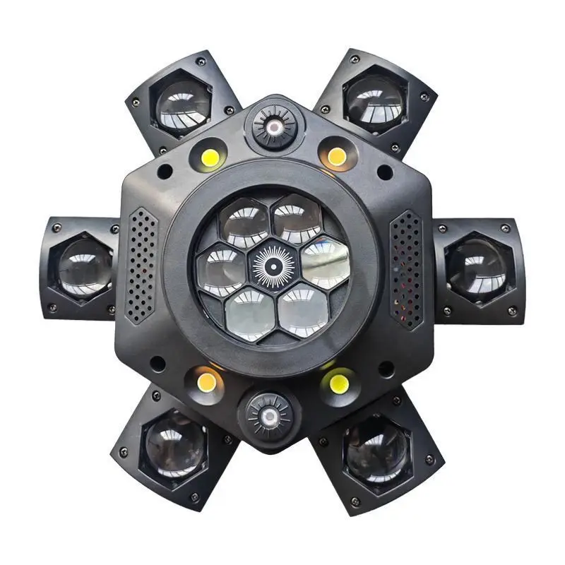 New home voice-activated bee eye rotating beam of light, colorful ambient light, bar disco flash light