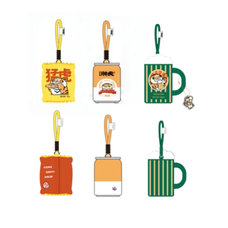 

New In Stock 2025 Genuine I'M Not Fat Tiger Pendant Series Anime Theme Cute Backpack Decoration Collection Toys Festival Gifts