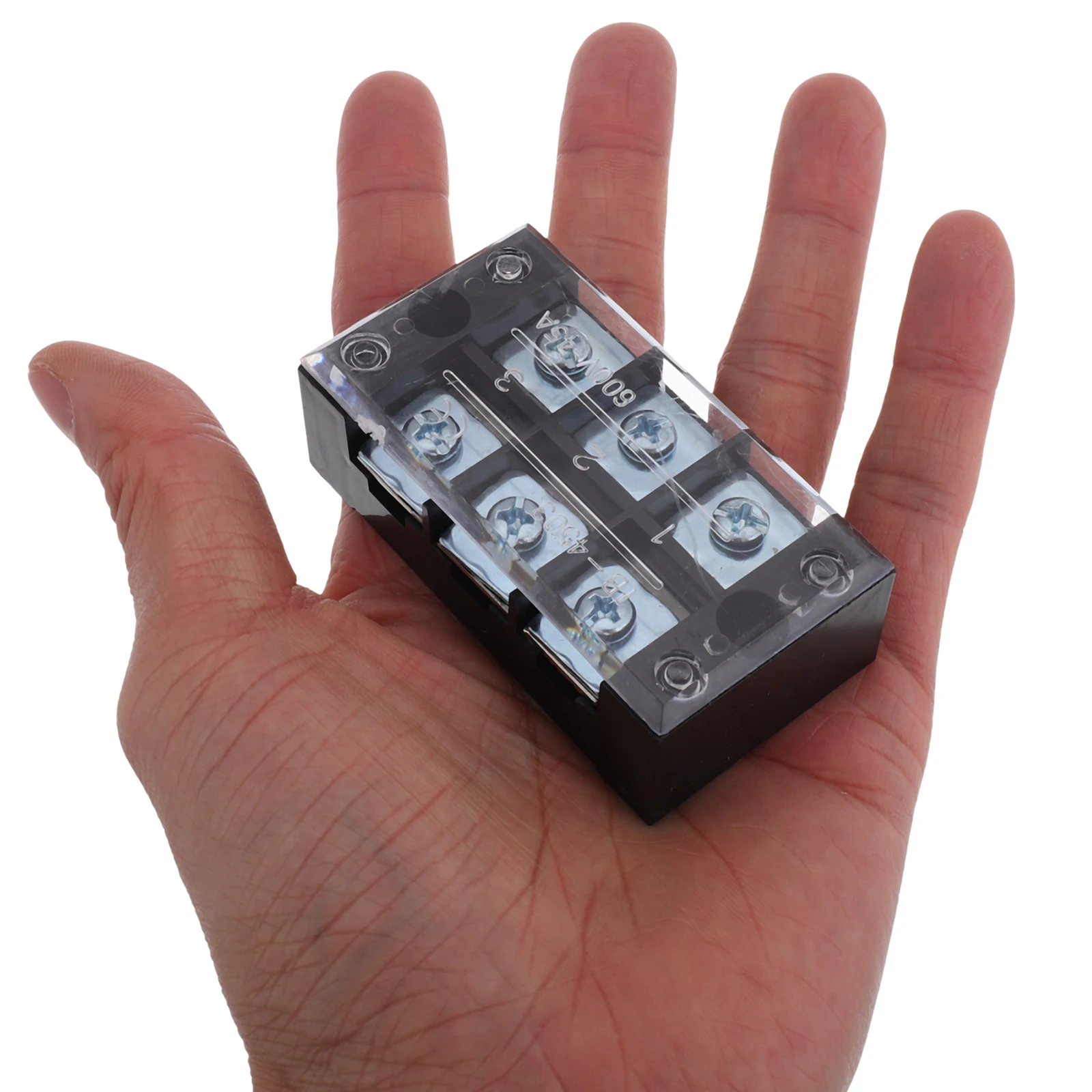 

5pcs Butt Type Terminal Block Connector Cover For Electrical Wiring Connection Strip Screw Fixation Junction Box Cable Adapter