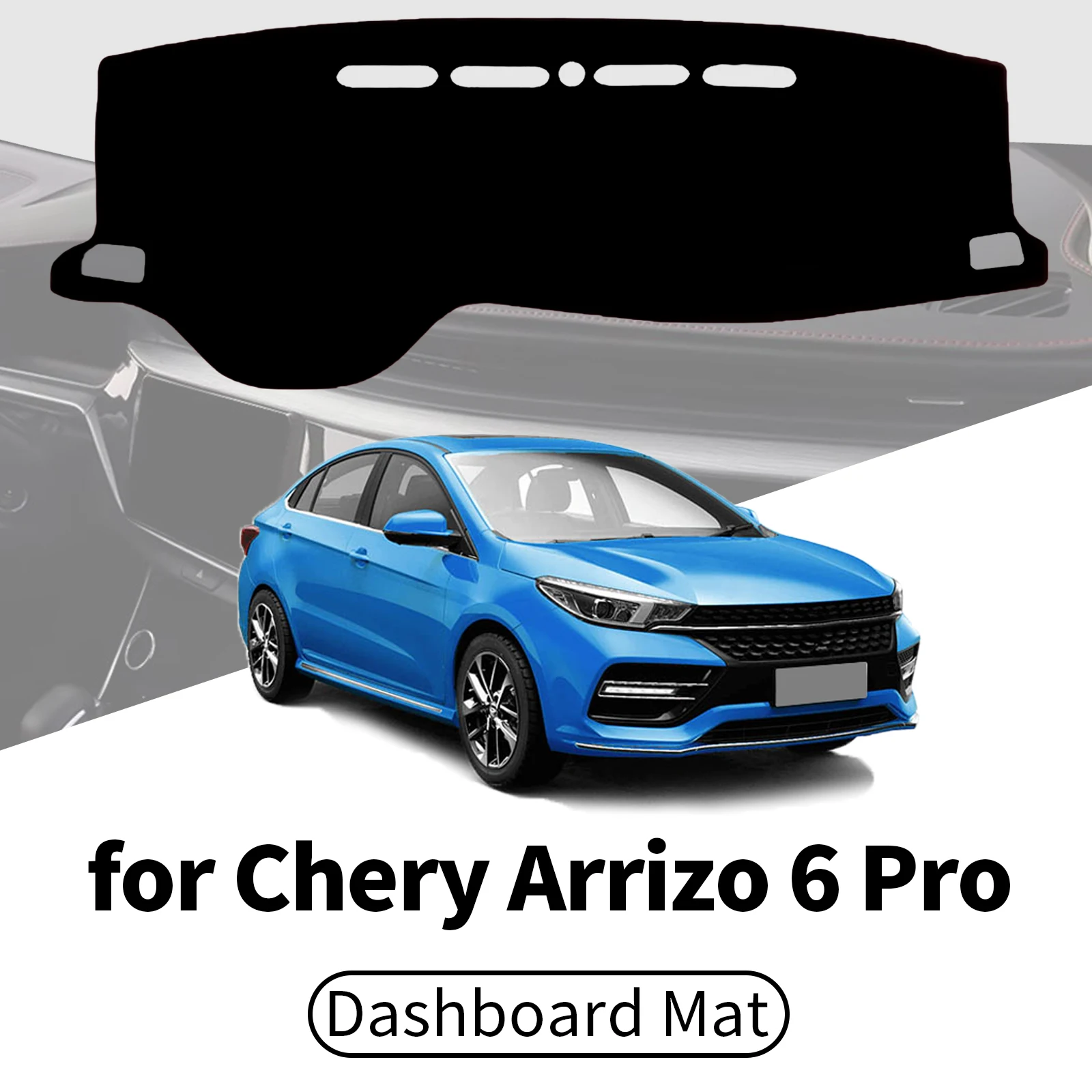 

for Chery Arrizo 6 Pro 2018 2019-2023 ​​Car Dashboard Cover Dashmat Sunshade Anti‑UV Anti‑Glare Dash Mat Interior Accessories