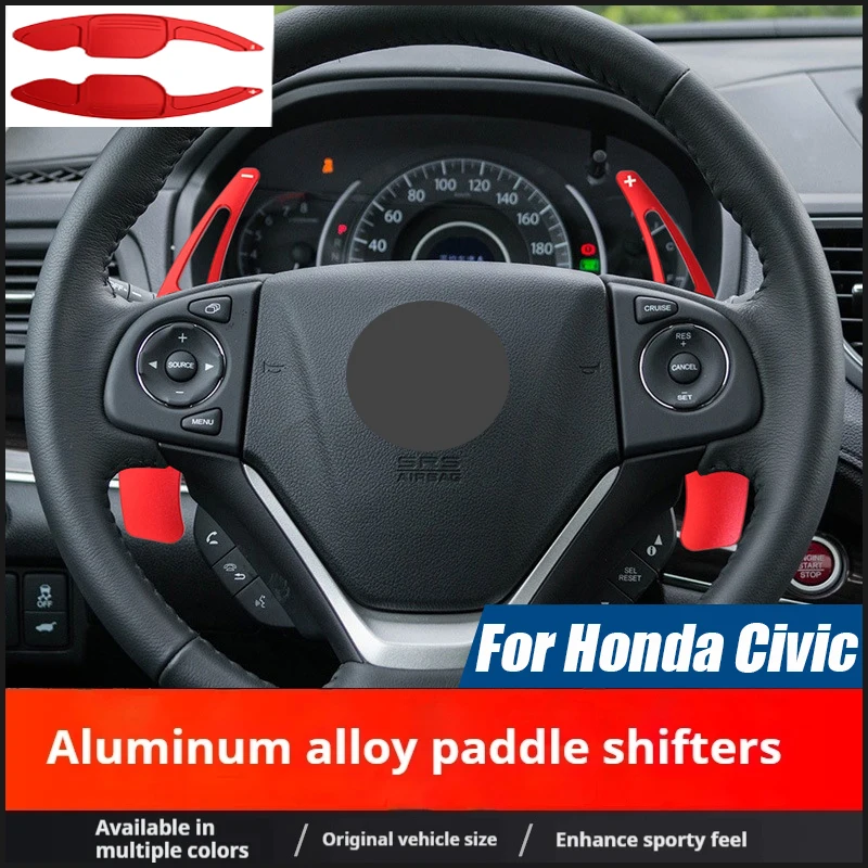 Car Paddle Shifters,For Honda Civic Shift Paddles CRV Civic 12-15 Modified Steering Wheel Aluminum Alloy Shift Paddles