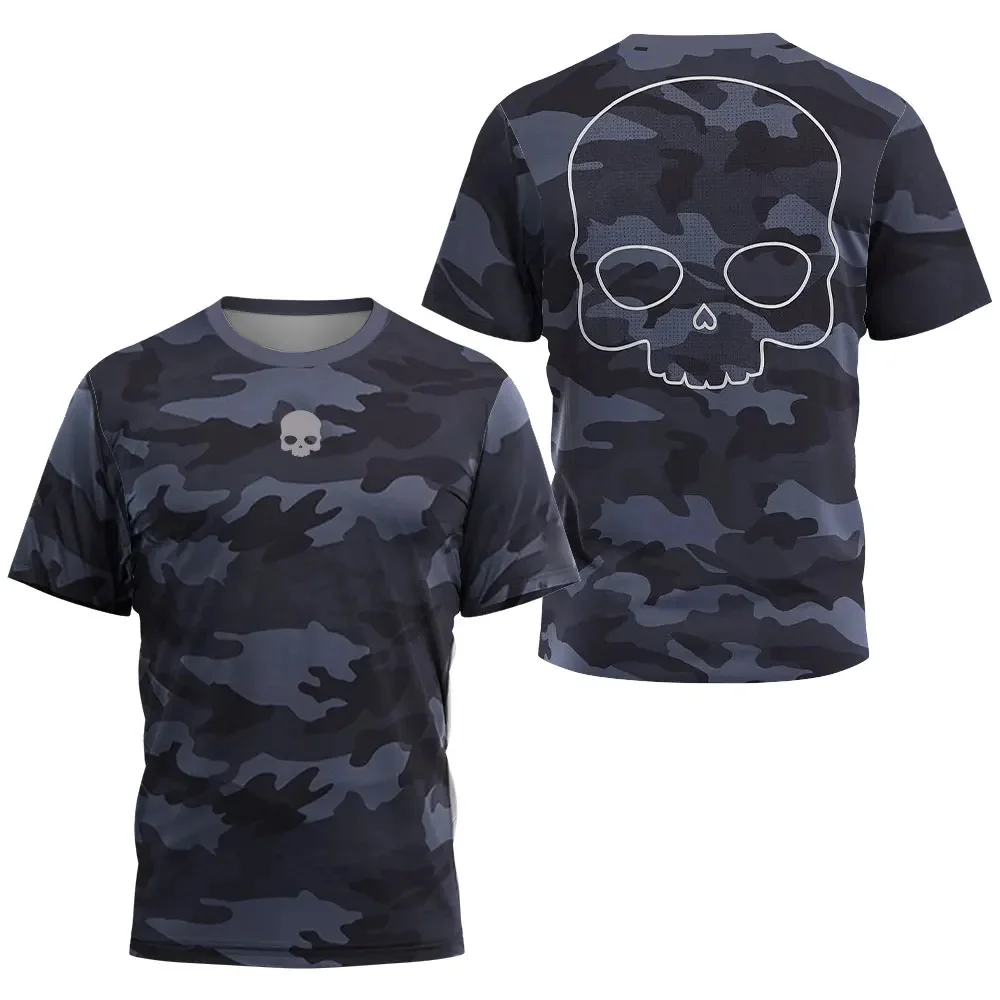 Skull Quick Drying City Padel T Shirt High Quality Wicking Tennis Training Tshirt Clothing New Summer Men's Loose Sports Top Tee