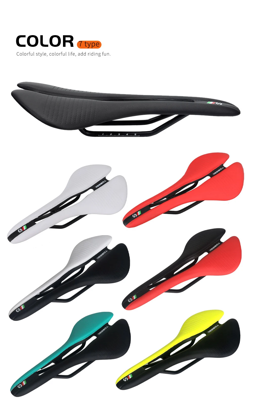 Fahrradsattel Ultraleicht MTB/Rennrad Sitzkissen Komfortabler Ergonomischer Fahrradsattel Langlebiges Zubehör für Straßen- und Gravel-Fahrräder – Detail 3