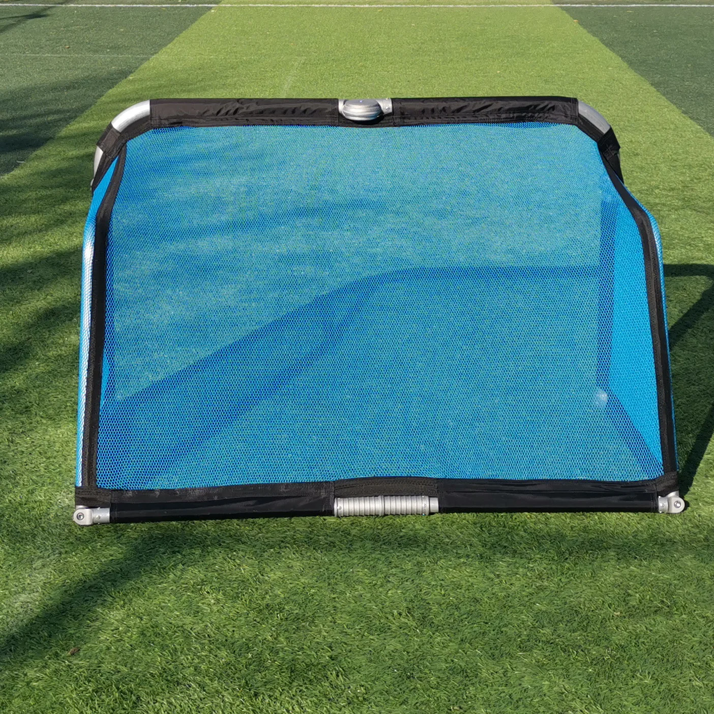 Tragbares faltbares Fußballtor aus Aluminium, Fußballnetz, faltbares Fußballtor für den Außenbereich