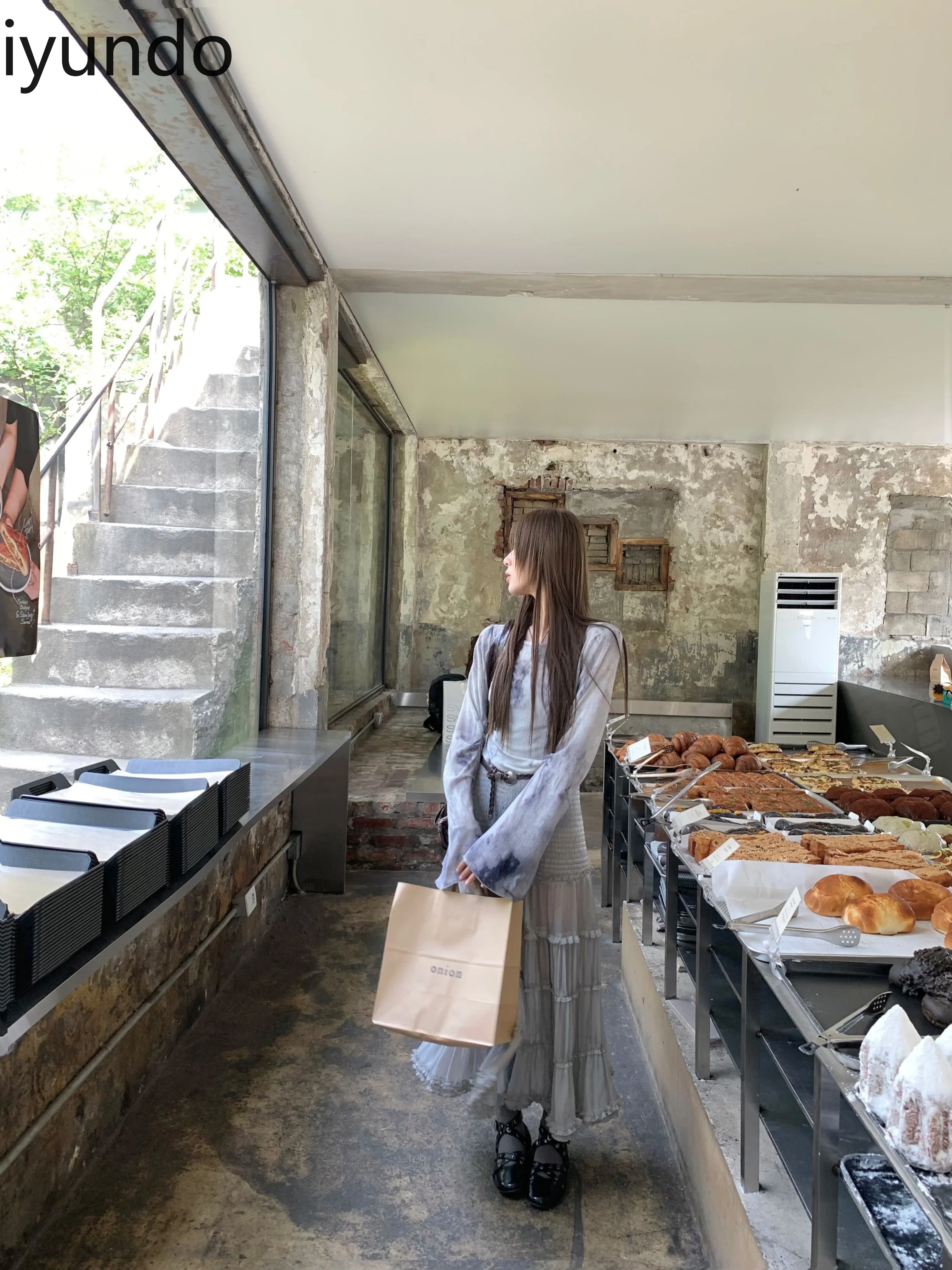 ปลอม 2 ชิ้นGradientเย็บฤดูร้อนชุดยาวVestidos Elegantes Para Mujer Regulai Fit Vestidos De Mujer