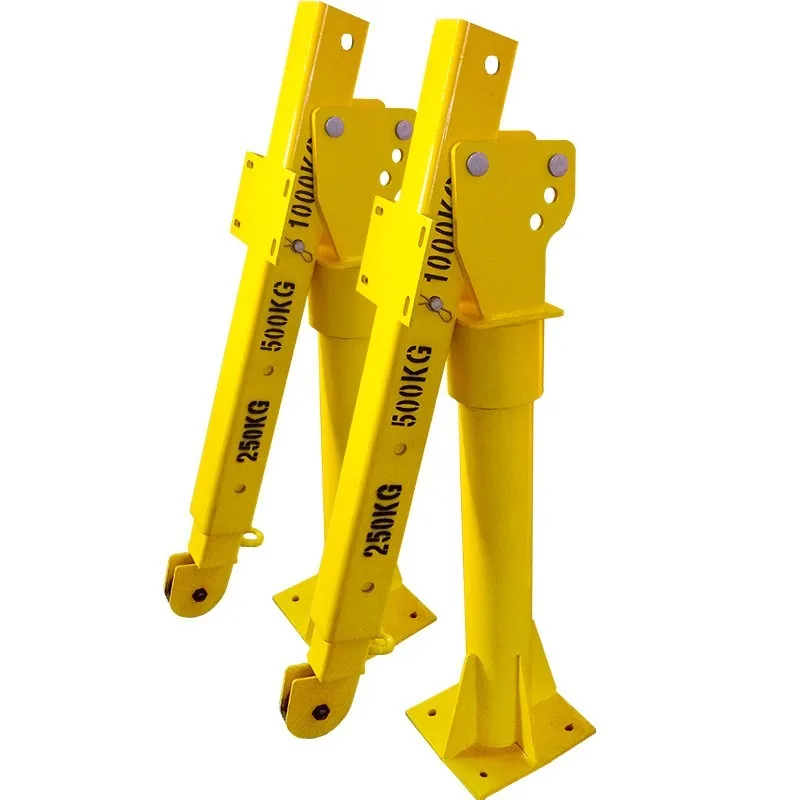 

1Ton 24V Foldable Hydraulic Truck Crane Portable Vehicle Mount Mini Hoist For Truck Cargo Loading Unloading Lifting