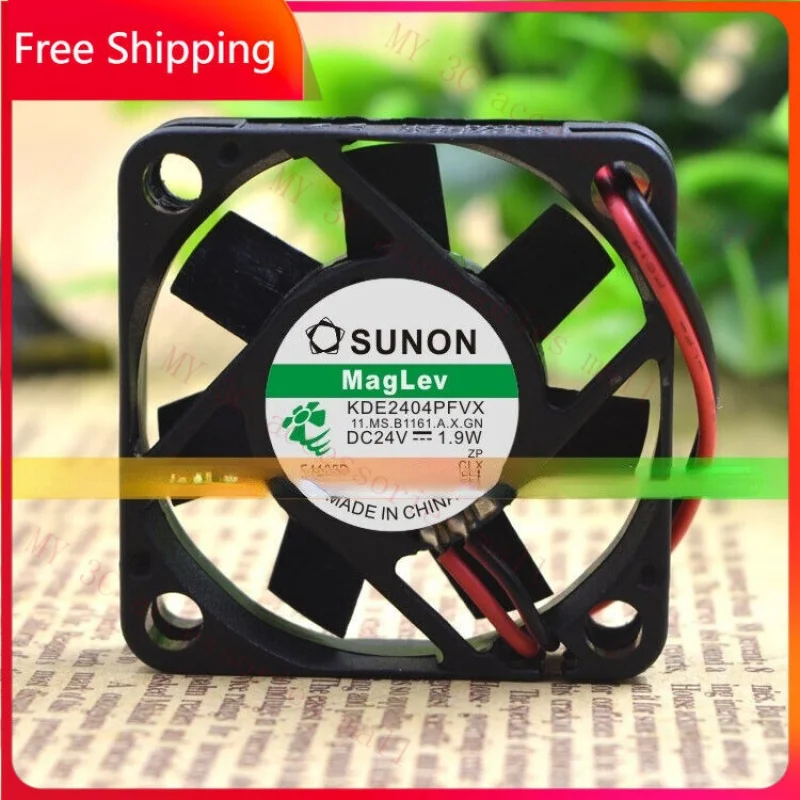 1pc FOR SUNON KDE2404PFVX 24V 1.9W 4010 4CM 2-wire Inverter Cooling Fan