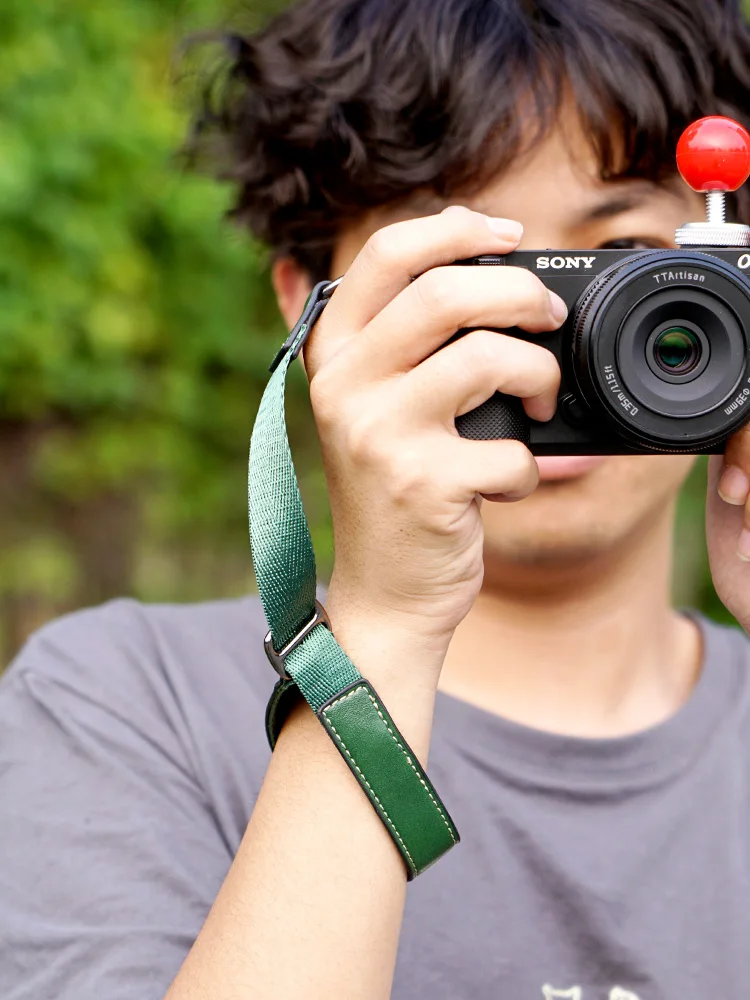 調節可能なカメラハンドリストストラップ、ユニバーサルミラーレス、マンメイドレザーストラップ、sony zve10、zv1、a6400、canon g7x、g3x、g1x、Fuji
