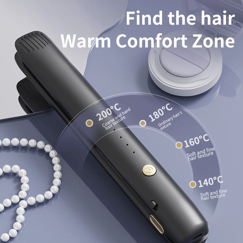 Hair straightener, bangs curling clip, straightening board, dual-use curling clip