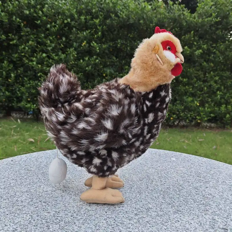 

Плюшевая игрушка-курочка в виде большой курицы, подушка-кукла в виде маленькой цветочной курицы, реалистичная имитация животного, мягкая игрушка-кукла, кавайный подарок