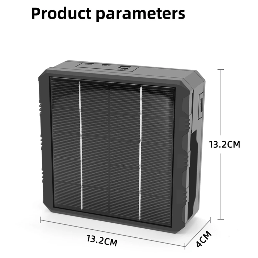 Carregador de Bateria de Lítio Solar Inteligente, Tipo-C, USB, Quatro Ranhuras, Multifunções, Exterior, 3.7V, 18650, 26650, 21700 Baterias