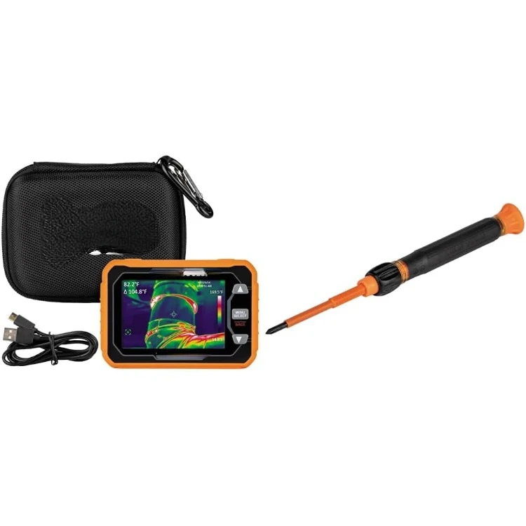 49000 Pixel Thermal Camera, 32581INS 2-in-1 1000V Insulated Screwdriver