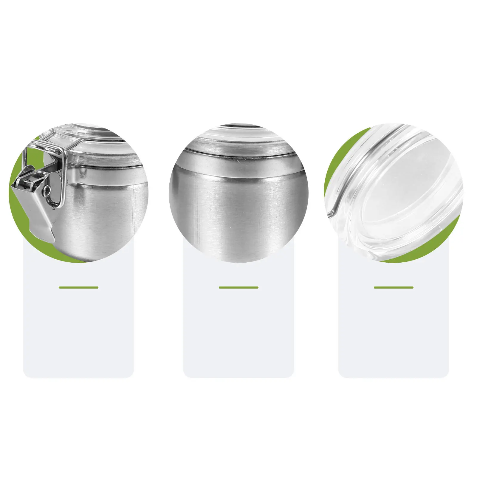 

1pc Stainless Steel Canister Airtight Jar Coffee Bean Container Sealed Storage Box Tea Canister Household Accessories