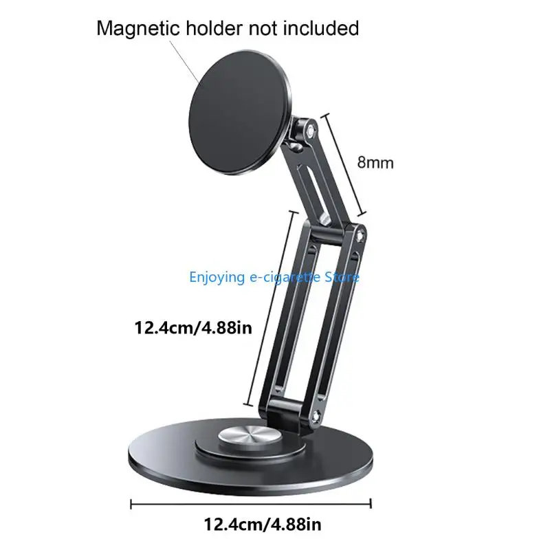 Drehbare 17-mm-Standard-Kugelpfannen-Aluminium-Basisunterstützung, tragbarer Telefonständer für Handy-Clip und Tablet-Halterung – Detail 6