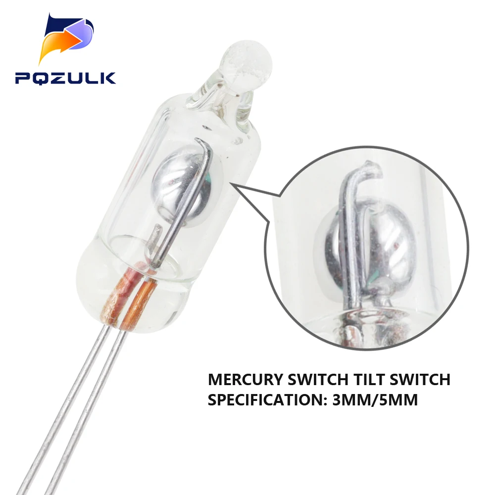 3MM 5MM Vibration Switch Tilt Sensor Angle Sensor Unidirectional 100% Brand New (10PCS/Lot)