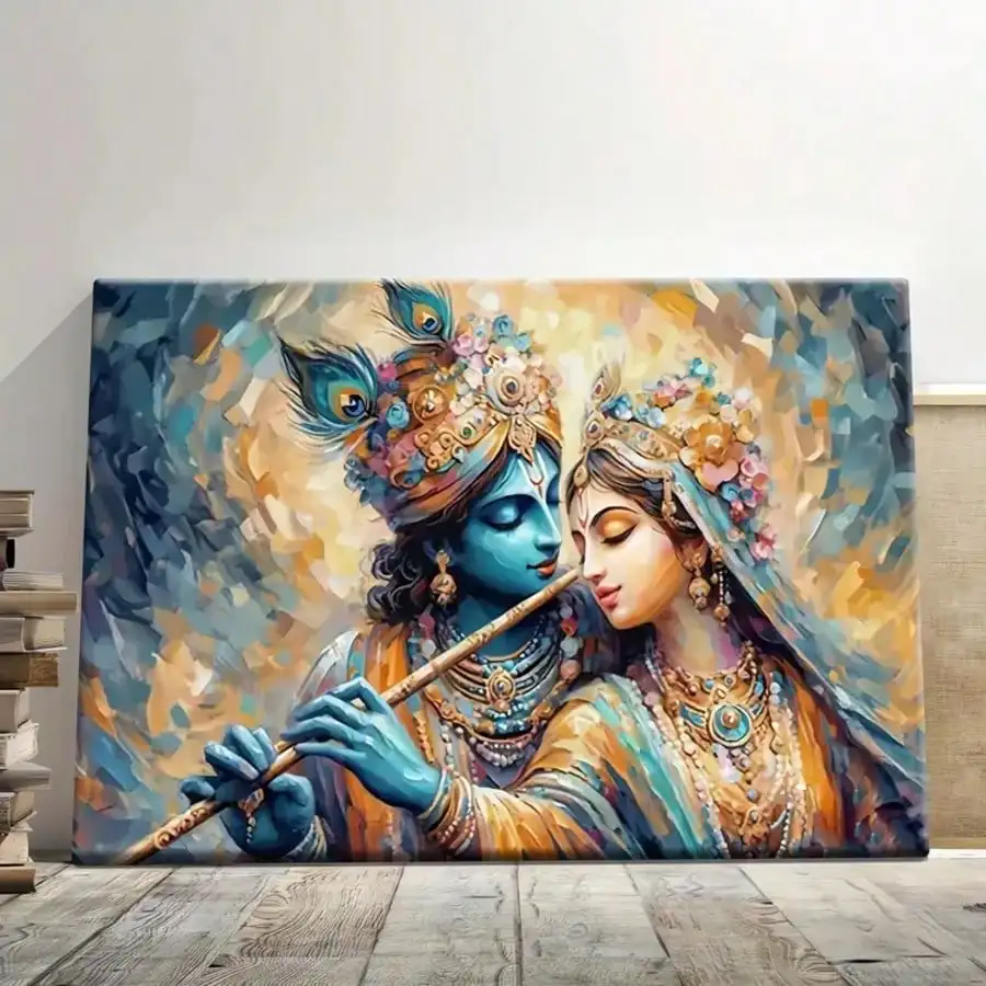 

Картина на холсте в рамке 1 шт. - Radha Divine Light (современный стиль, настенный декор, подходит для спальни