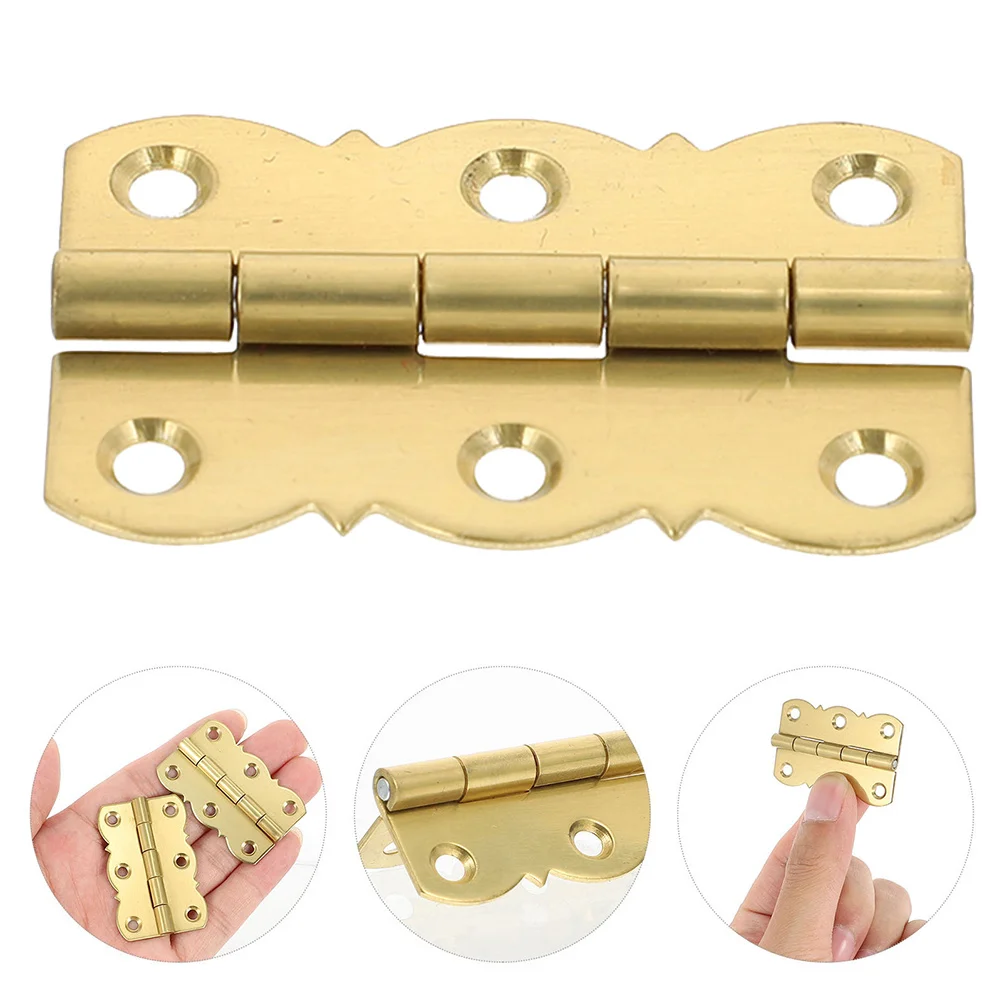 

2Pcs Copper Piano Hinges for Wooden Boxes and Crafts Sturdy Material Ideal Choice for Organizing Displaying Books Neatly
