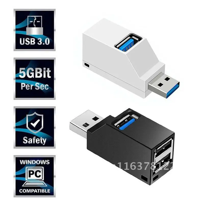 高速USB 3.0ハブ,3ポートアダプター,スプリッター,TFエキスパンダー,Macbook,PS3, Xbox,ラップトップ,PC