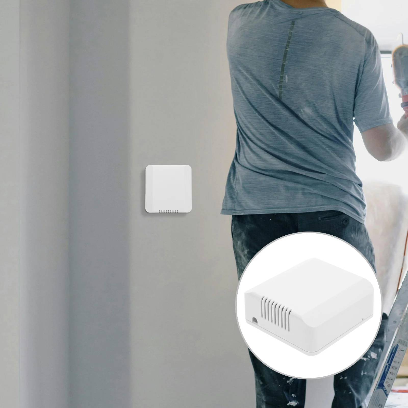 

Smart Energy Controller Enclosure White Plastic Waterproof For Electrical Instruments Outdoor Indoor Use Abs