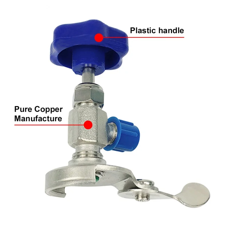 Car Air Conditioner Refrigerants Can Dispensing Tap ACME AC Valve R134A R-134 Thread Refrigerant 1/2