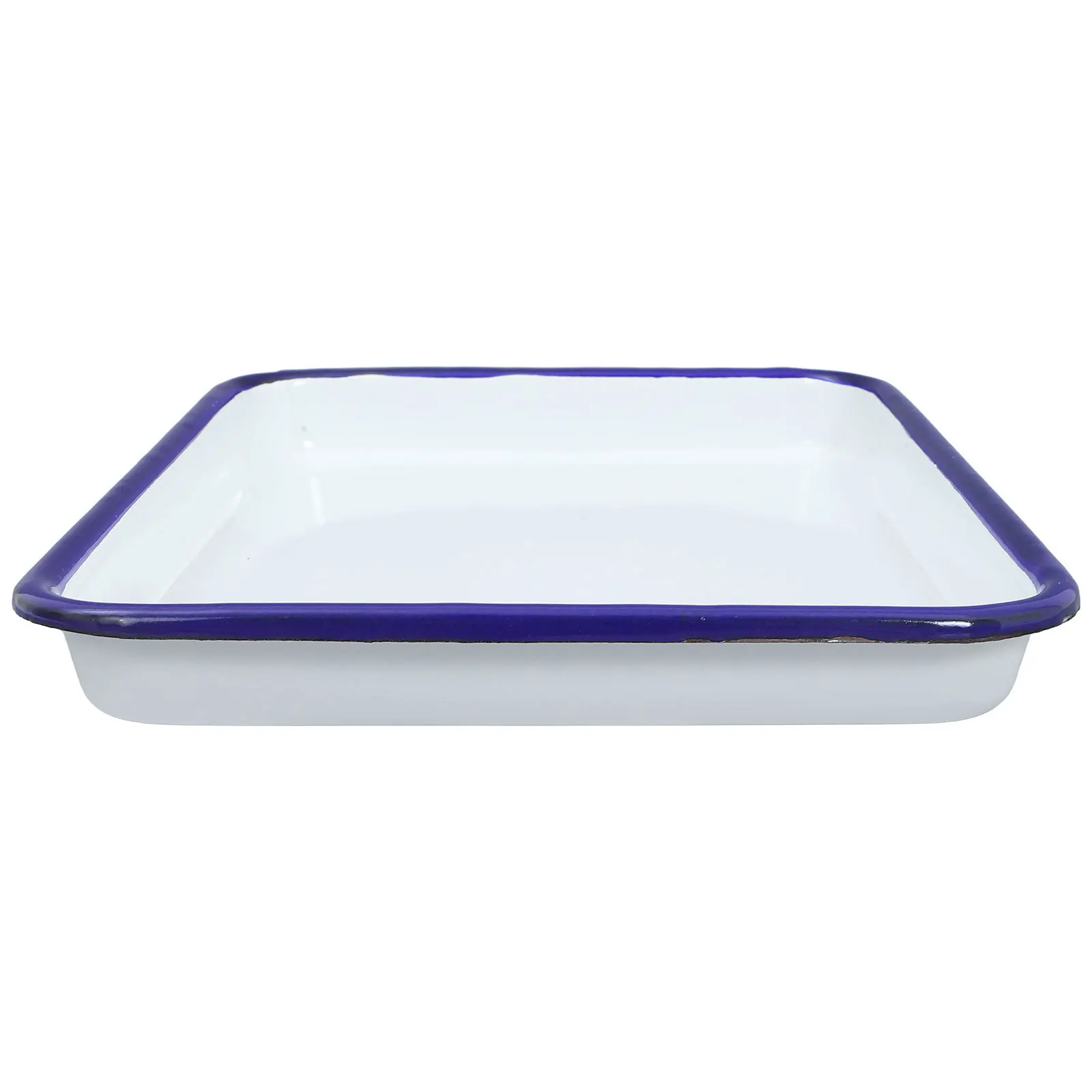 

White Porcelain Square Plate Enamel Serving Tray Rectangular Fruit Bread Dessert Platter Coffee Table Charcuterie Board