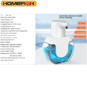 Dispenser Sabun Pintar 420ml Sensor Gerak Tanpa Sentuhan Perangkat Cuci Tangan Dispenser Sabun Cair yang Dipasang Di Dinding Model Cairan/Busa 8 dispenser dapur penjualan terbaik - №