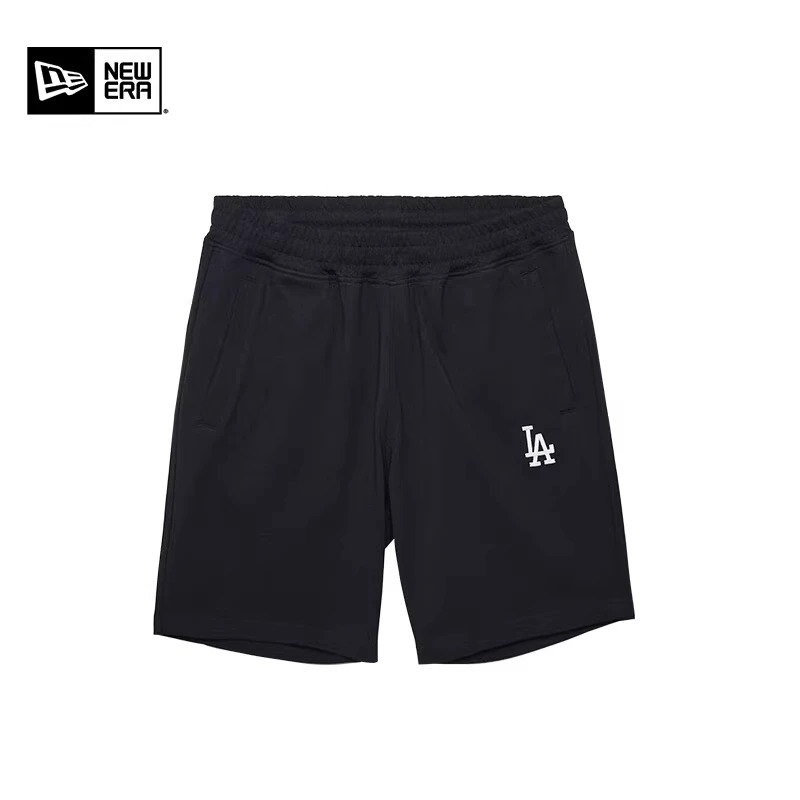 

New Era Mlb Los Angeles Dodgers Breathable Logo Embroidered Elastic Waist Co-Branded Casual Shorts for Men and Women