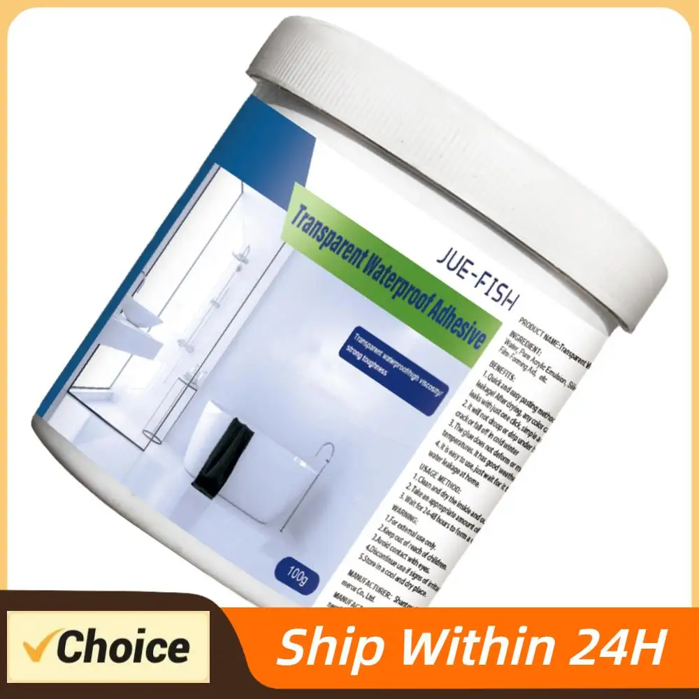 Transparent Repairing Leak Agent Weather Resistance Repairing Leak Adhesive Transparent Waterproof Coating Repair & Seal Cracks