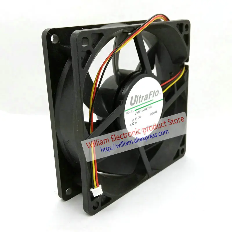 New Cooling Fan for Projector U92T12MMB7-53 DC12V 0.1A 92x92x25MM 3Lines