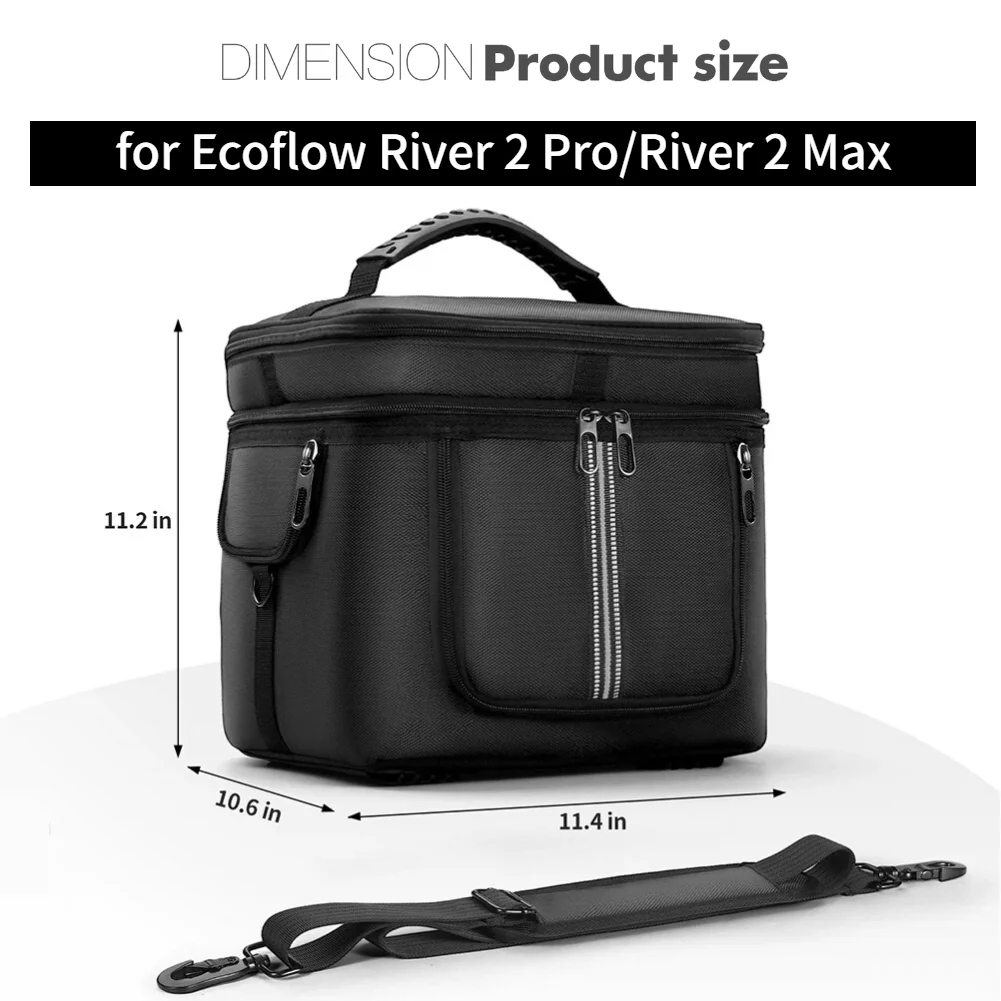 Carrying Case for Ecoflow River 2 Pro/Max Waterproof Storage Case