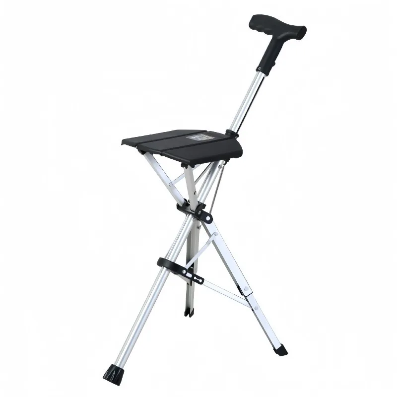 

The elderly electric crutch stool triangular crutch with stool foldable crutch seat multi-function