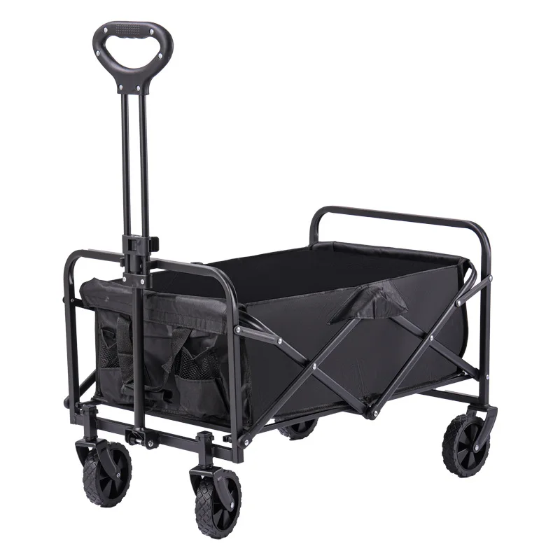 

Outdoor camping trolley camping folding 5 inch camp cart small mountain camping