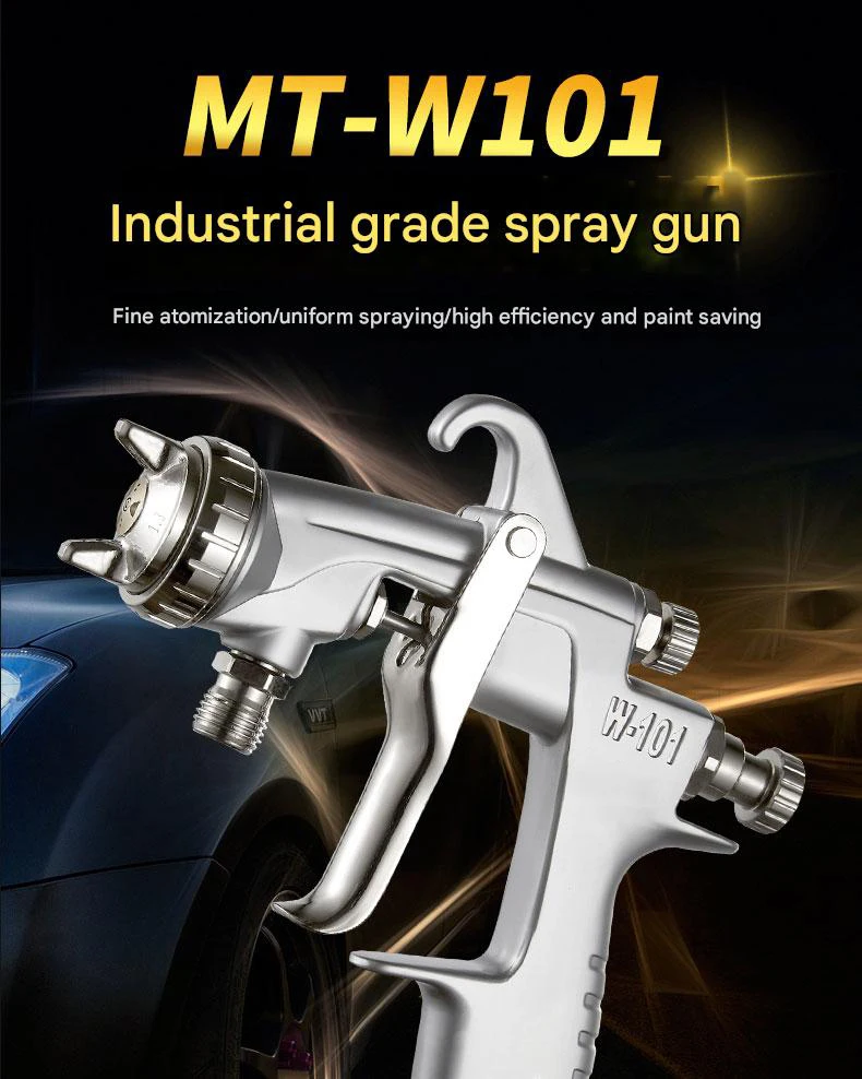Pneumatic Air Spray Gun 1.0mm Nozzle 125cc Cup for DIY Car Finish Painting Automotive Surface Power Spray Guns