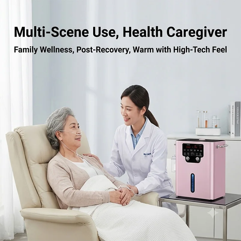 1500ml/min Hydrogen Inhalation Machine HHO Generator SPE PEM Molecular OxyHydrogen Generator High Purity H2 Inhaler Home Wellnes