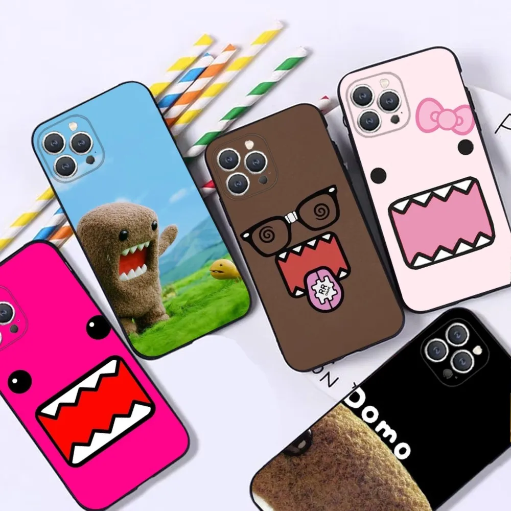 Cute Domo-kun  Phone Case For iPhone 16,15,14,13,12,Pro,Max,11,7,8,Plus,XR,XS Max Shockproof Silicone Soft Shell