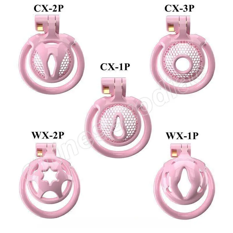 Gaiola de castidade super pequena Sissy Lock Binding Cage Homem Castidade rosa ‬   Dispositivo Novo Brinquedo Sexual Adulto