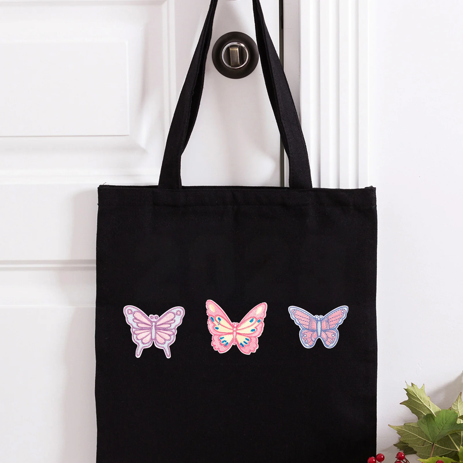 

10Pcs Butterfly Decorative Clothes Patches Self-Adhesive Iron-on Repair for Jackets T-Shirts Bags Durable Badges